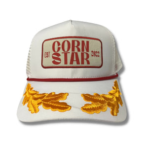 Corn Star Patch White Hat
